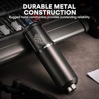 MAONO Condenser Microphone with 25mm Large Diaphragm, Professional