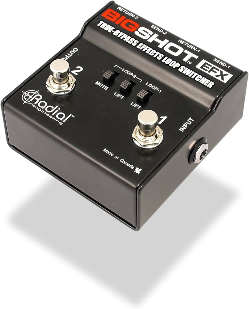 Amazon.com: Radial BigShot EFX True Bybass Effects Loop Switcher