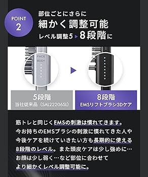 Amazon.co.jp: SALONIA サロニア EMS リフトブラシ 3Dケア 電気ブラシ