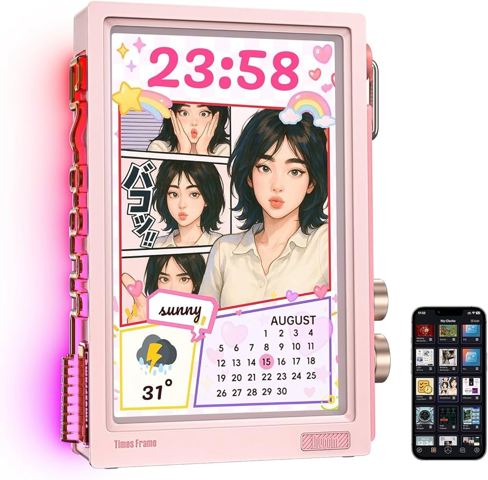 Amazon | 【受賞デザイン・Wi-Fi6対応】Divoom Times Frame デジタル