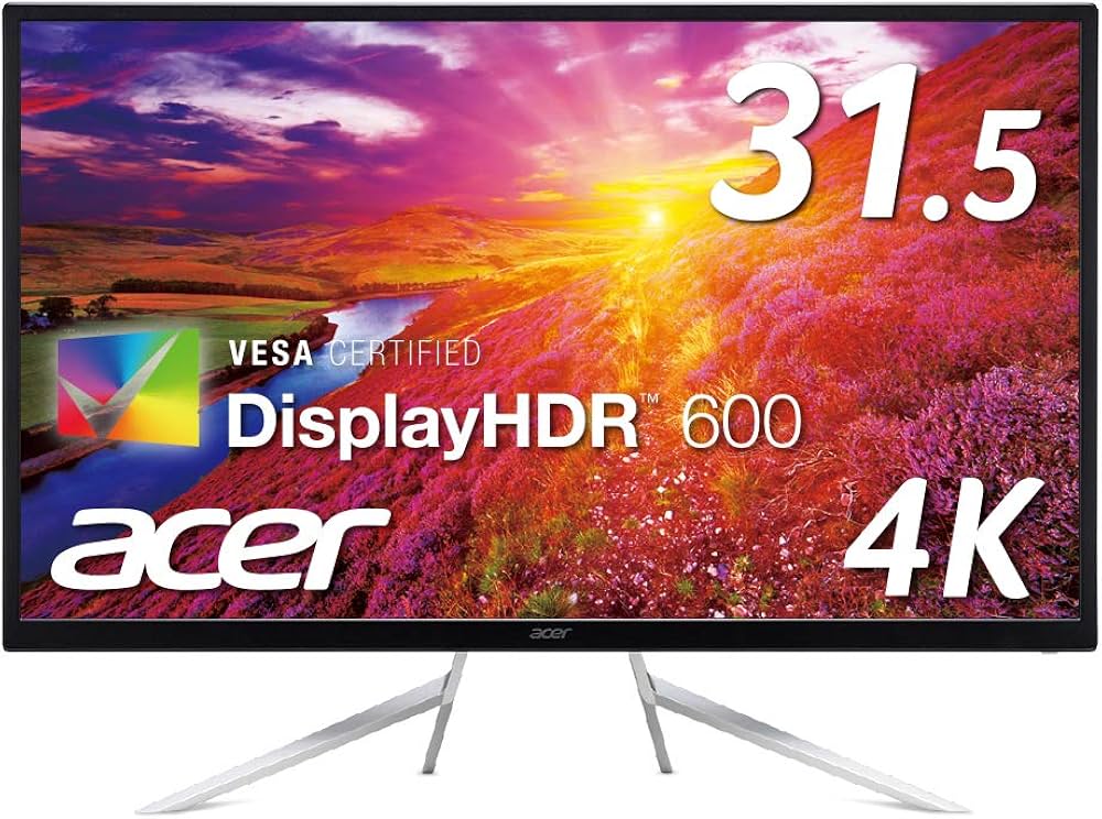 Amazon.co.jp: Acer 4K HDR対応モニター ET322QKCbmiipzx 31.5インチ