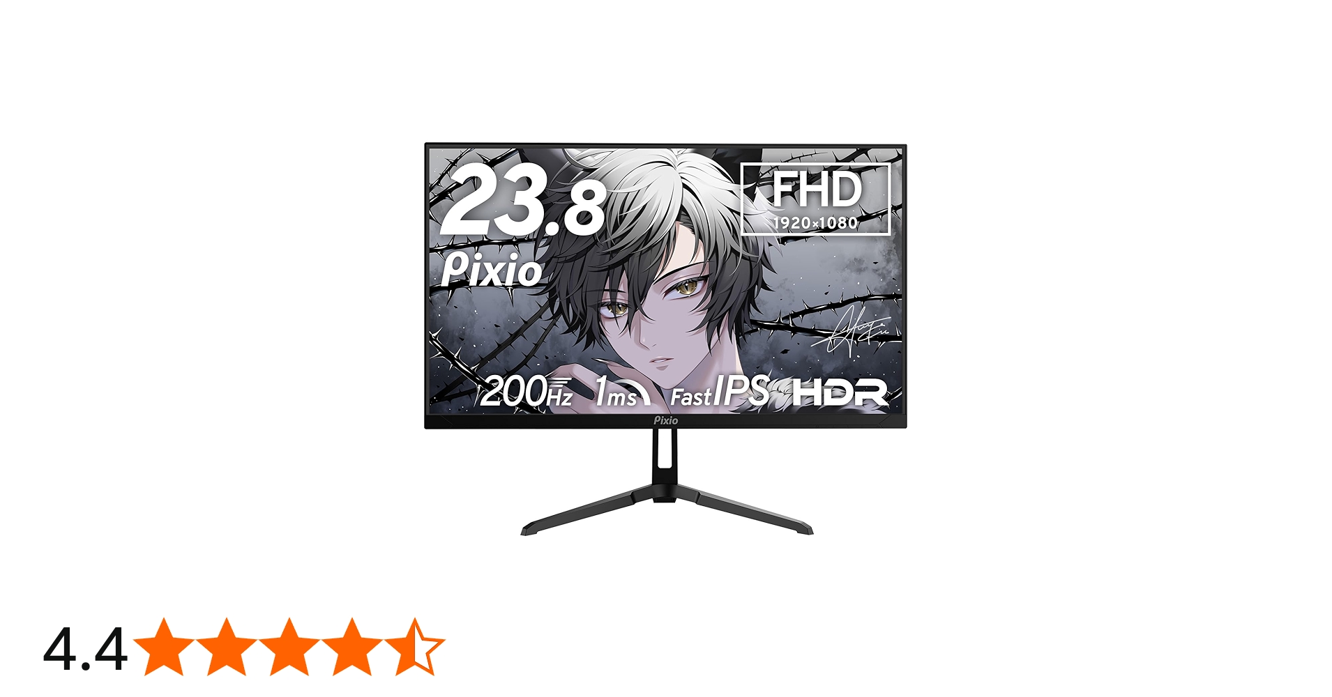 Amazon.co.jp: 【5年保証付き】Pixio PX248 Wave Black ゲーミング