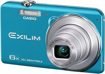 Amazon | CASIO デジタルカメラ EXILIM 1610万画素 6倍 ブルー EX
