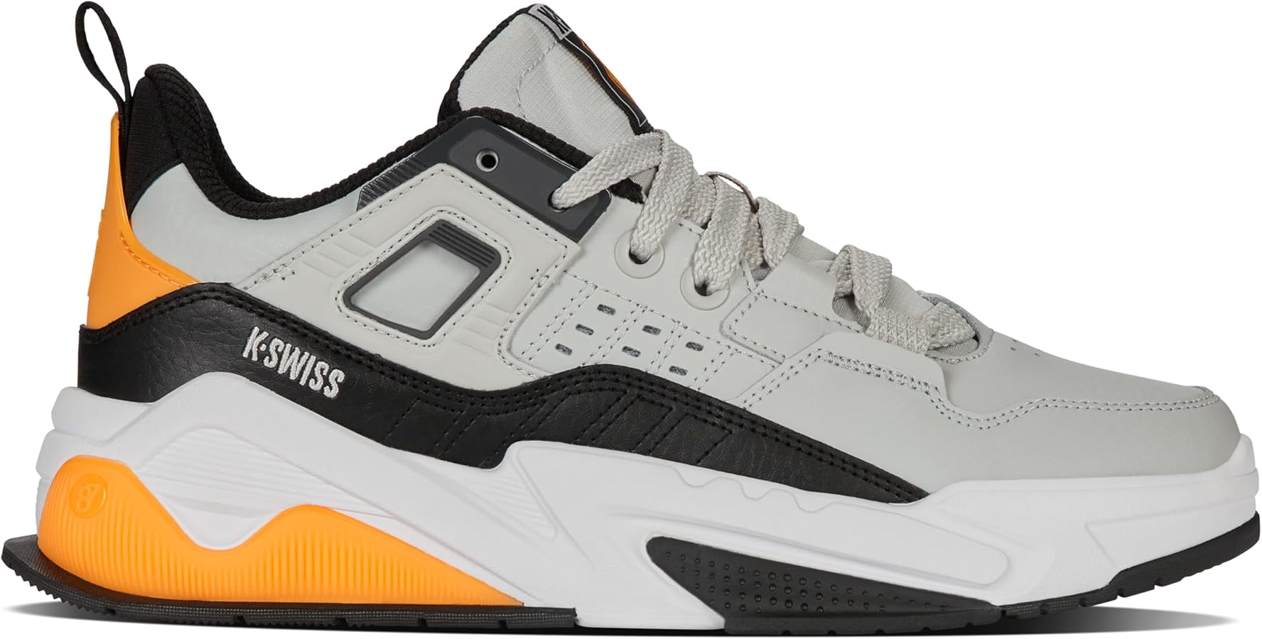 Amazon.com | K-Swiss Men's Techna Trainer, Gray/Black/Orange, 7 M