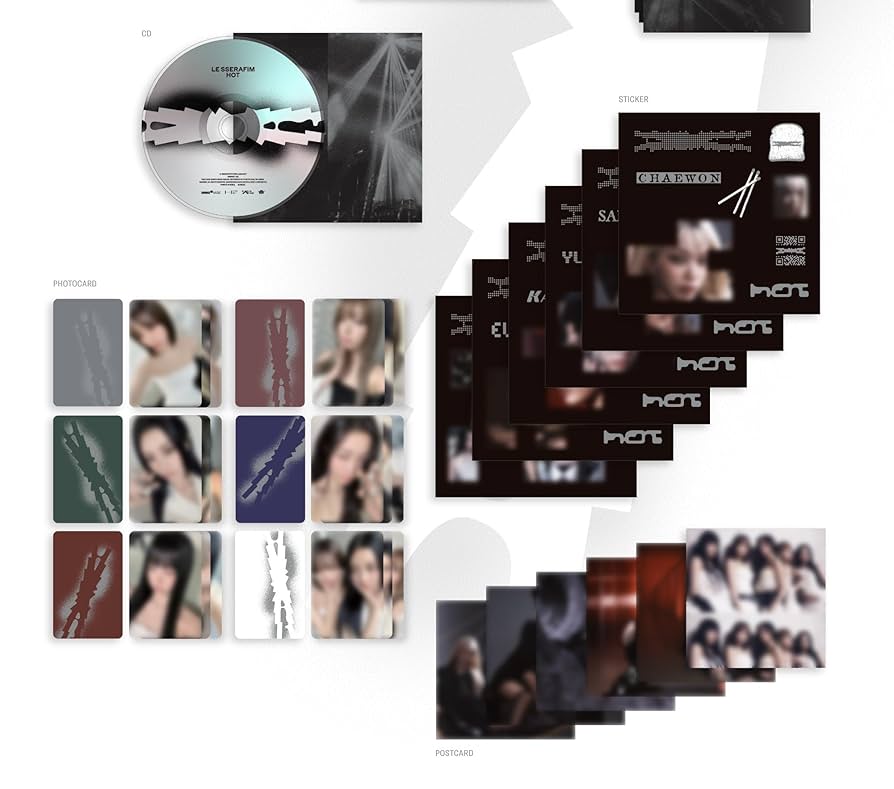 le sserafim crazy 一直娱 中華 予約特典 トレカ 5枚コンプ le