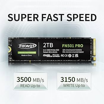 Amazon.com: Fikwot FN501 Pro 2TB NVMe SSD - M.2 2280 PCIe Gen3 x4