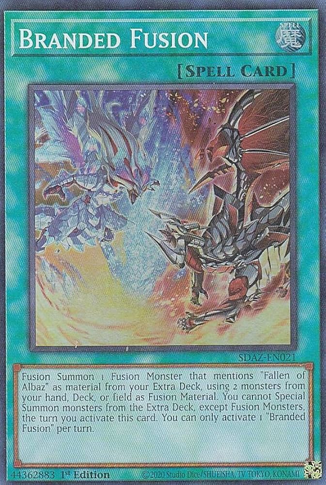 Amazon.co.jp: 遊戯王 SDAZ-EN021 烙印融合 Branded Fusion (英語版