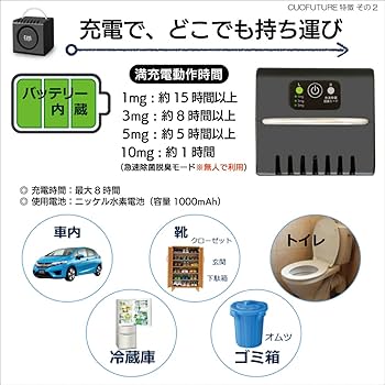 Amazon | 【Amazon限定おまけ付き】オゾン除菌脱臭器 CUO FUTURE