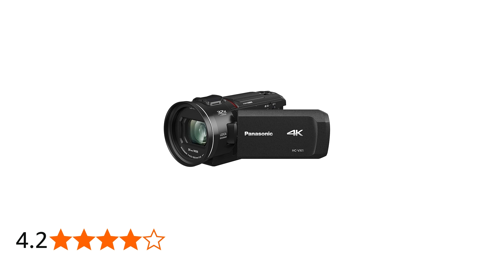 Buy Panasonic PANASONIC HC-VX1 4K Camcorder, 24X LEICA DICOMAR