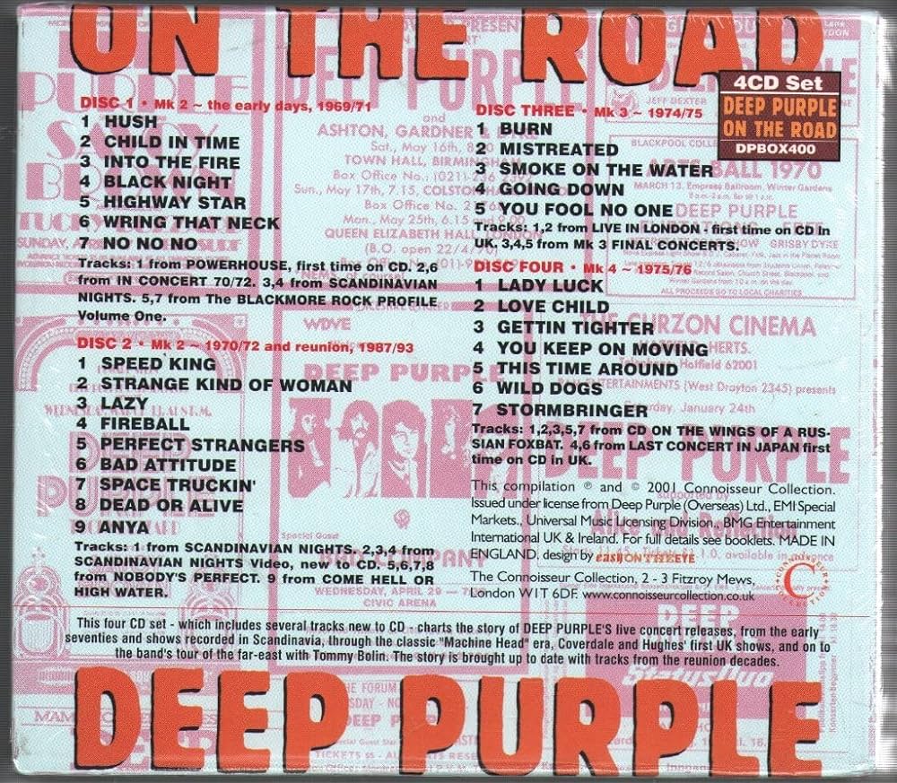 洋楽 Deep Purple ON THE ROAD 4CD K2HD PROMO Deep Purple ON THE