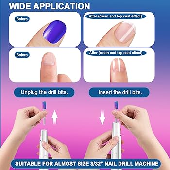 Amazon.com: 25Pcs Nail Drill Bits Set with Rhinestone Holder, 3/32