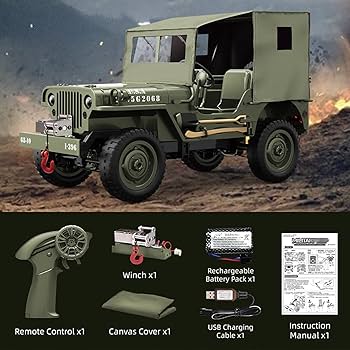 Amazon.com: Authticar RC Crawlers, 1:10 Scale New Upgrades D888