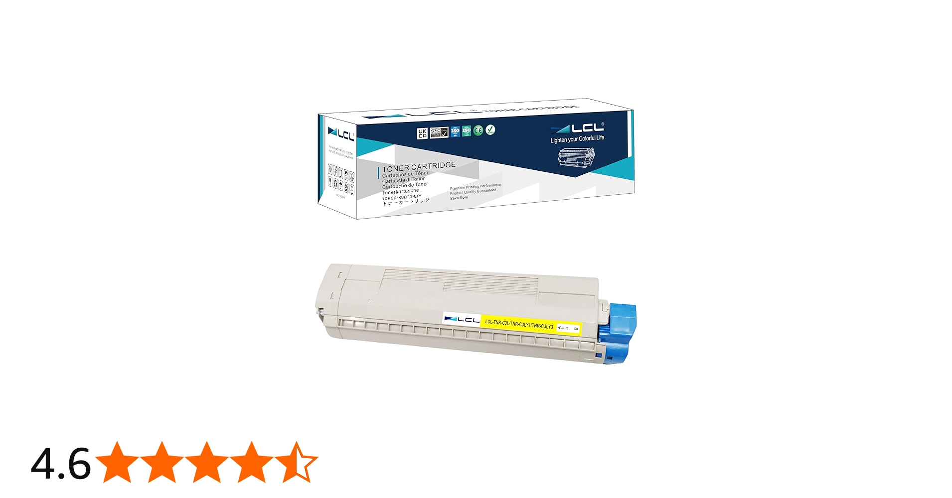 Amazon.co.jp: LCL OKI用 TNR-C3L TNR-C3LY1 TNR-C3LY3 5000枚 再生