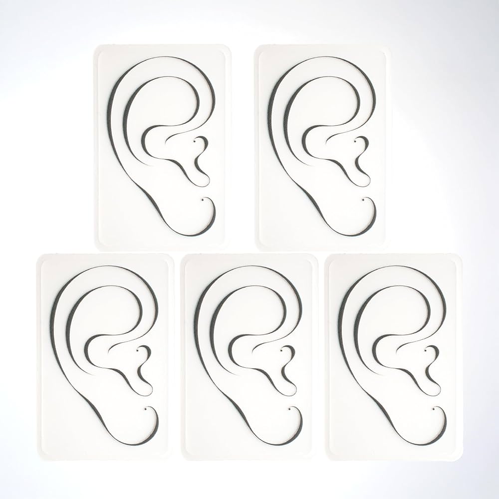 Amazon | 耳ツボジュエリー ディスプレイ用シール【5枚入り】業務用 耳