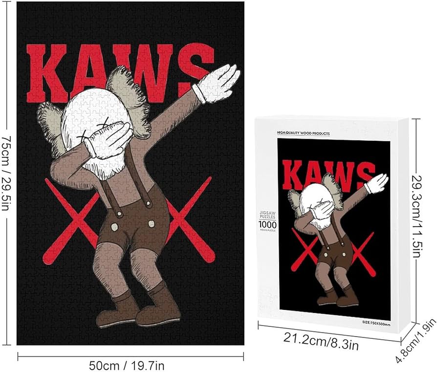 Amazon.co.jp: ジグソーパズル Kaws カウズ Puzzle 知育玩具 カチっと