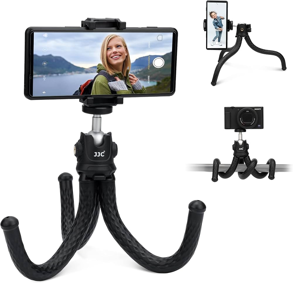 Amazon | JJC スマホ三脚 くねくねスタンド 自由雲台 フレキシブル三脚