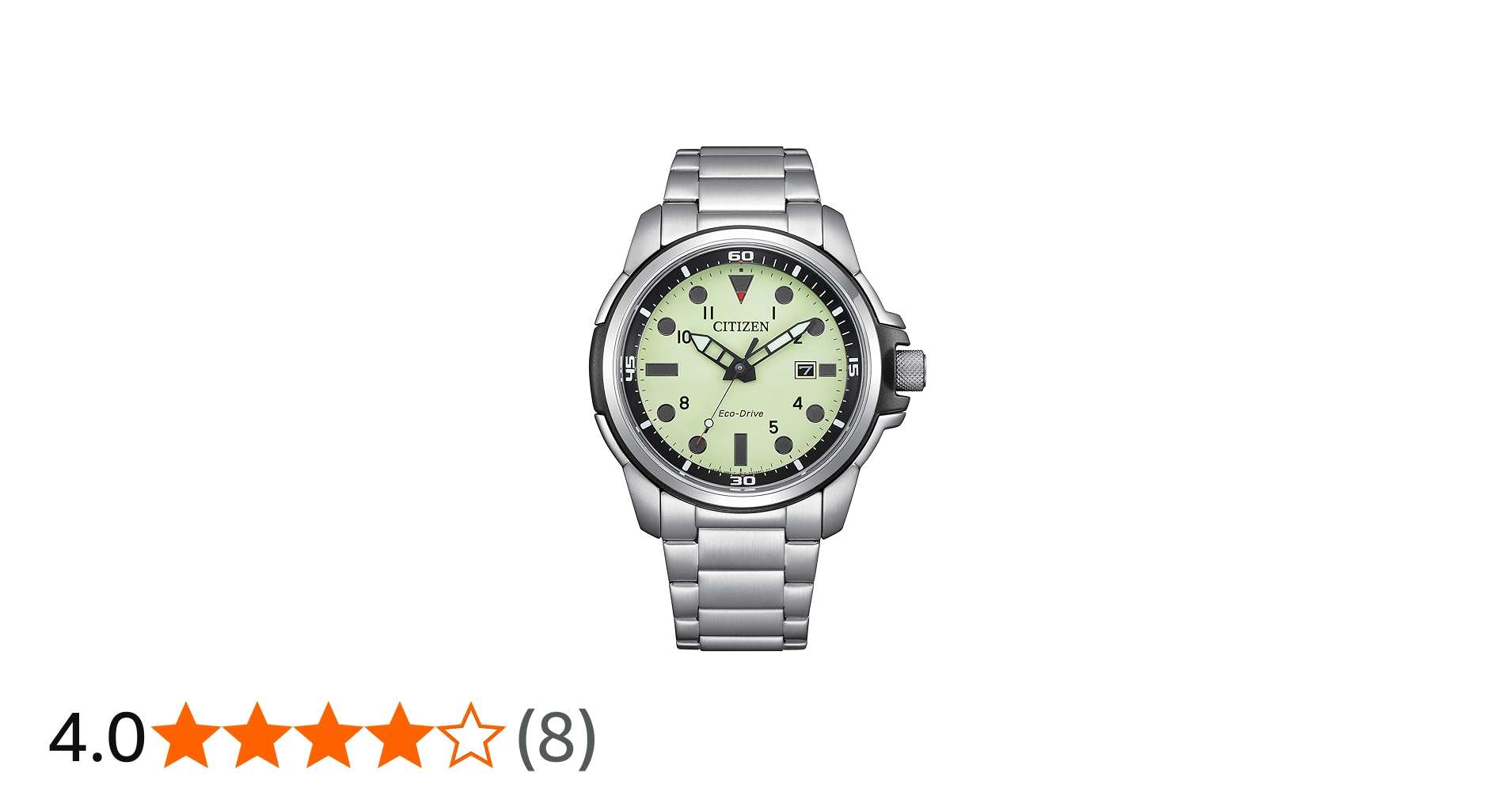 Citizen Mens Sport Casual Eco-Drive Watch 44mm Silver-Tone