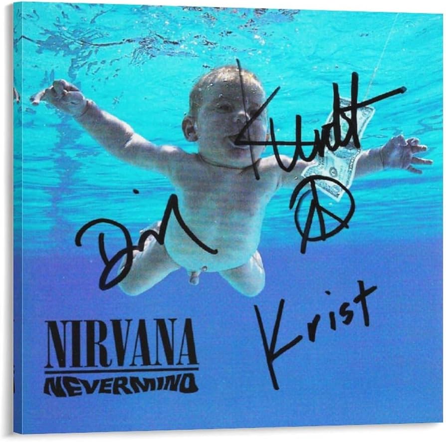 Amazon.co.jp: ニルヴァーナ ネヴァーマインド 直筆サイン入 ポスター