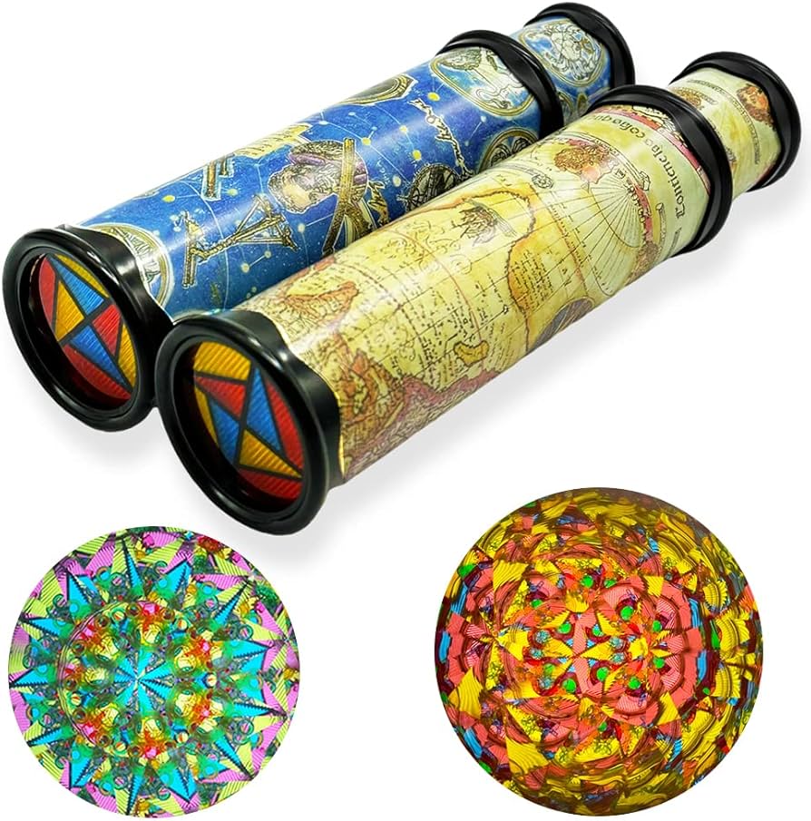 Amazon.com: Xeehwb 2 Pack Classic Kaleidoscope Toy,Magic Rotating