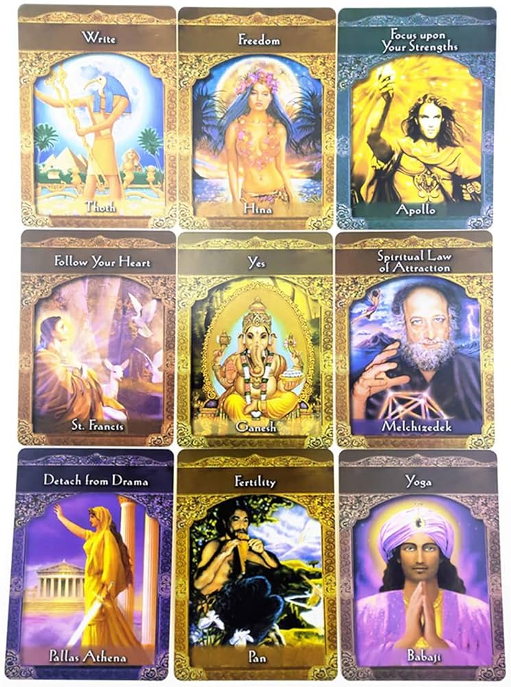 Amazon.co.jp: アセンデッドマスターオラクルカード、金メッキの