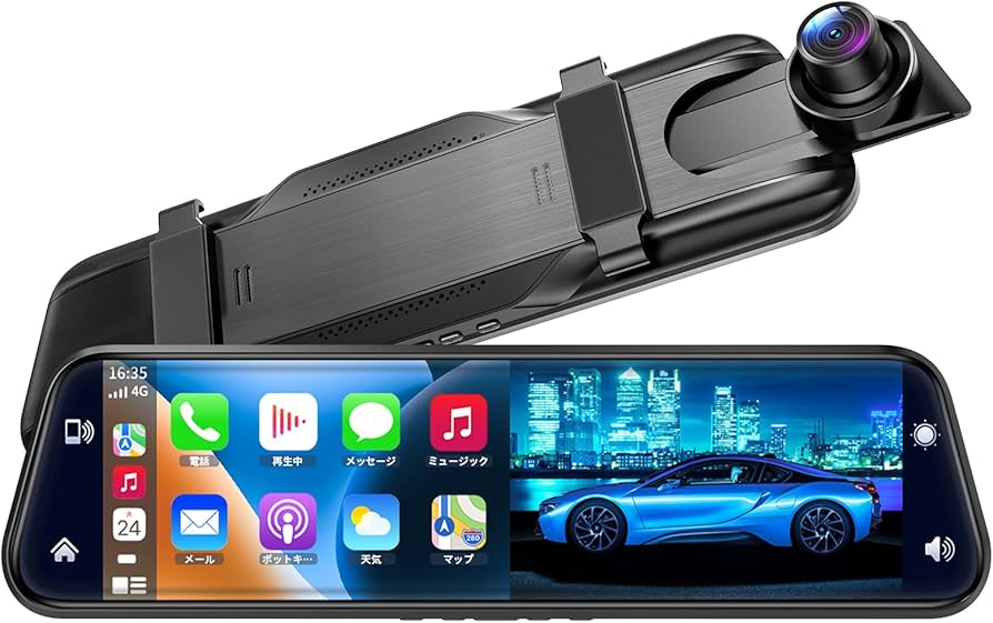 Amazon.co.jp: ドライブレコーダーミラー型 ワイヤレスCarplay
