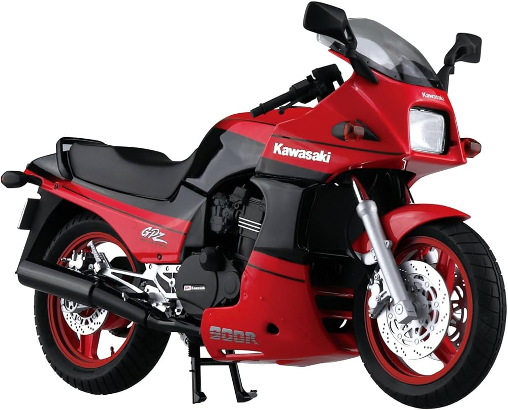 Aoshima Kawasaki ZX900A GPZ900R Ninja 1990 with Custom Parts 1:12