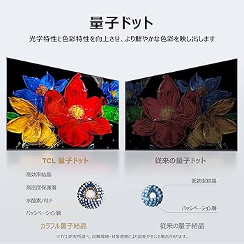 Amazon | 【Amazon.co.jp限定】TCL テレビ 32V型 量子ドット FHD 液晶