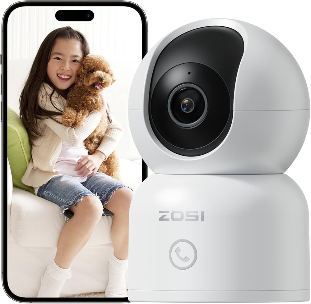 Amazon.co.jp: ゾシ(ZOSI) 防犯カメラ 【双方向通話・自動追跡】 300万