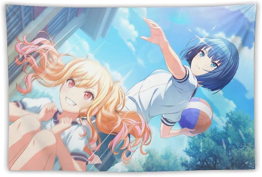 Amazon.co.jp: 桐谷遥 天馬咲希 タペストリー 大判 アートワーク