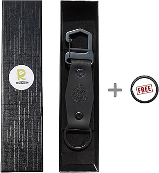 Ru Xing Genuine Leather Keychains Holder Metal Keyring Car Key