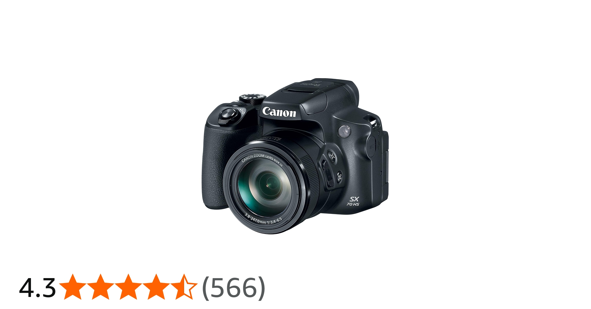 Amazon Canada: Canon Powershot SX70 20.3MP Digital Camera 65x