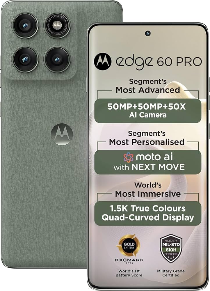 Amazon.com: Motorola Moto Edge 60 Pro 5G Ai (Tmobile Mint Tello