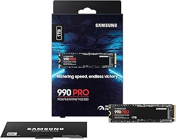 SAMSUNG 990 PRO SSD 1TB PCIe Gen4 NVMe M.2 Internal Solid State