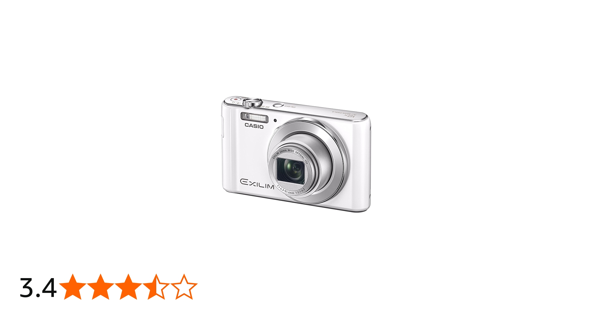 Amazon.co.jp: CASIO デジタルカメラ EXILIM EX-ZS190WE 広角24mm 光学