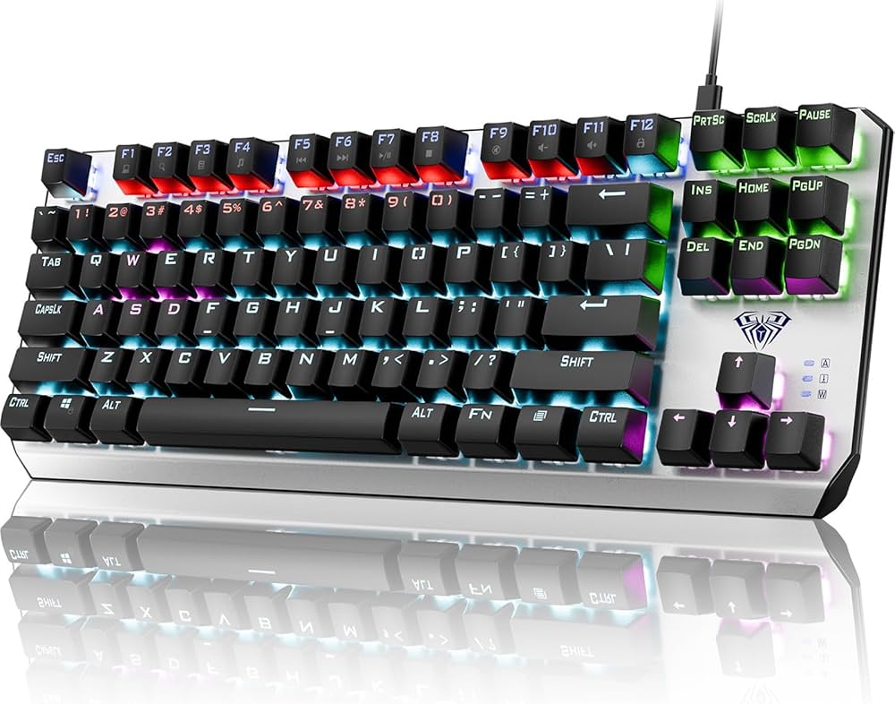 Amazon | AULAキーボード TKL メカニカルゲーミングキーボード RGB