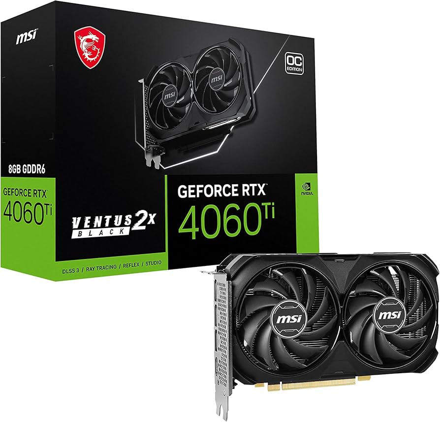 Amazon.com: msi Gaming GeForce RTX 4060 Ti 8GB GDRR6 Extreme Clock