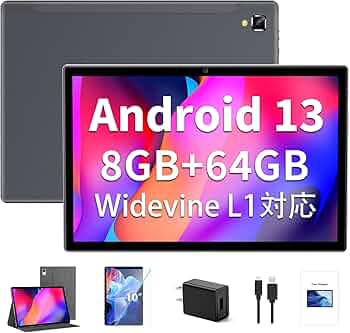 Amazon.co.jp: Android 13 タブレット 10インチ、 wi-fiモデル、 8GB+