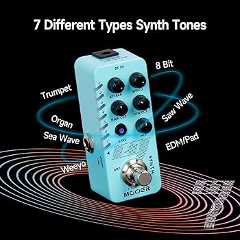 MOOER E7 Polifonik Gitar Synth Pedalı Elektronik Synthesizer