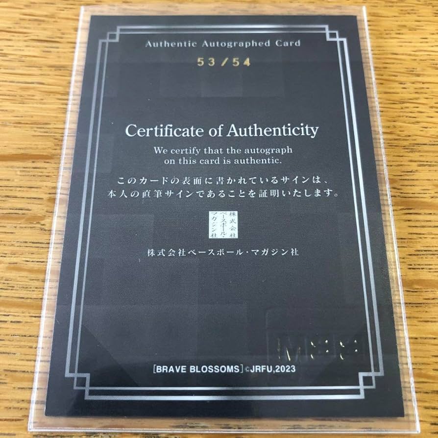 Amazon.co.jp: リーチマイケル 直筆サイン縦型54枚限定 ラグビー日本