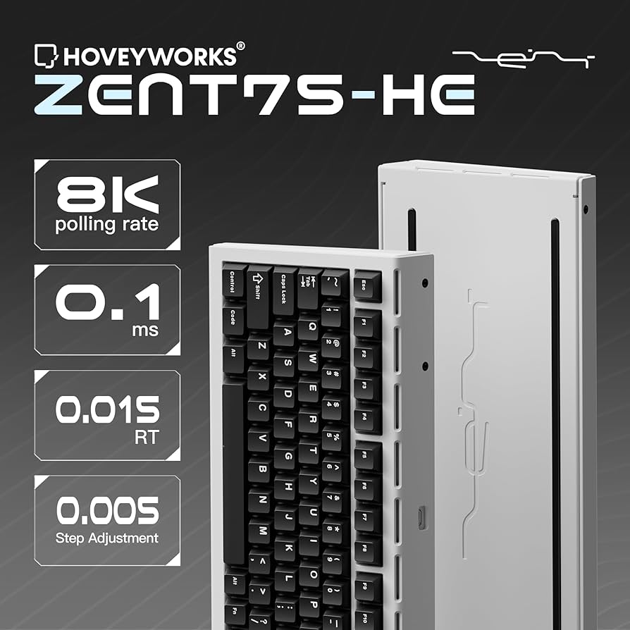 Amazon.com: ZENT75-HE Aluminum 75% Wired Magnetic Keyboard