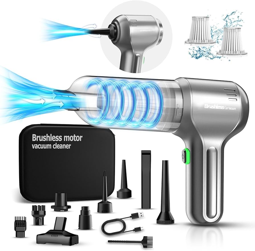 Amazon.co.jp: Lyiazsoy ハンディクリーナー 車用掃除機 18000PA 強力