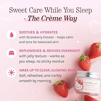 Amazon.com : The Crème Shop Hello Kitty Klean Beauty™ Gelée Mask