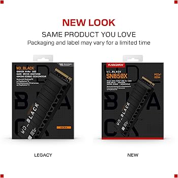 Amazon.com: WD_BLACK SN850X 1TB NVMe SSD with Heatsink - M.2 2280