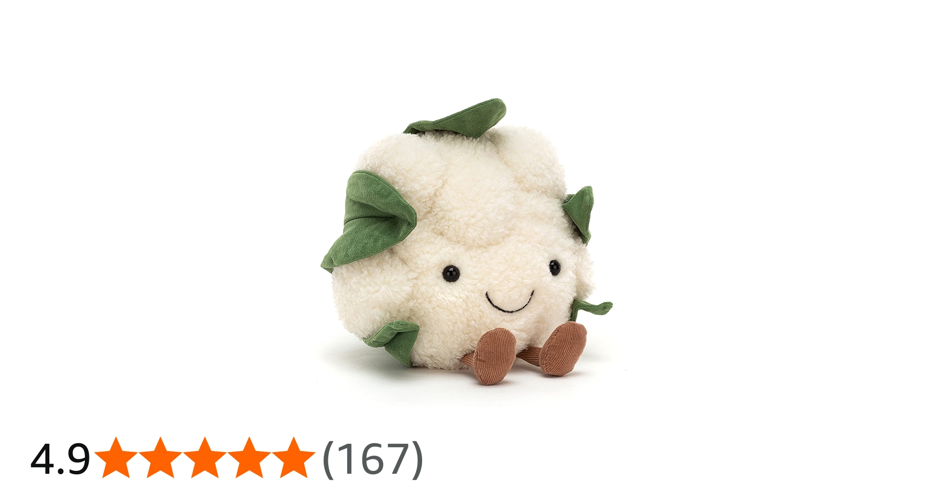 Amazon.co.jp: Jellycat アミューズブル カリフラワー ぬいぐるみ 8
