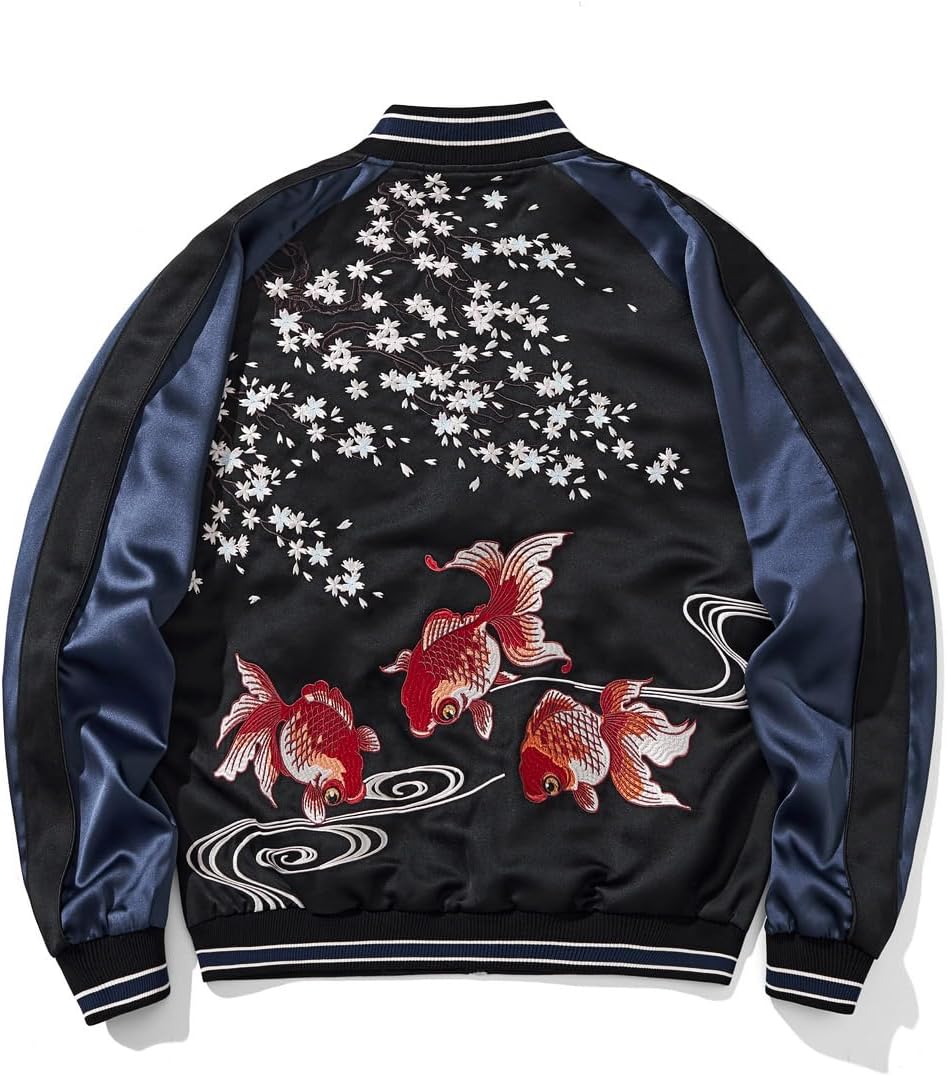 Amazon.co.jp: East Rain FUN228 Japanese Pattern Skajan Embroidered