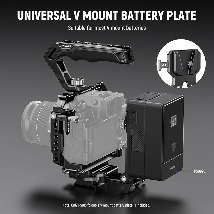 Amazon.com : NEEWER Foldable V Mount Battery Plate with Arca Type