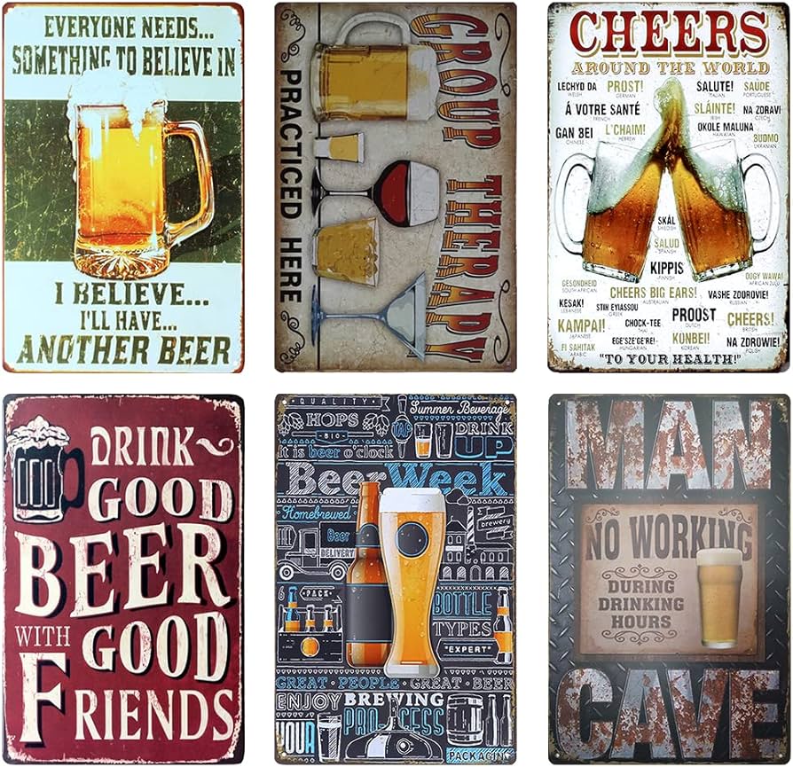 Amazon.co.jp: ATCKER「アタカル」レトロ ブリキ 看板 セット アメリカ