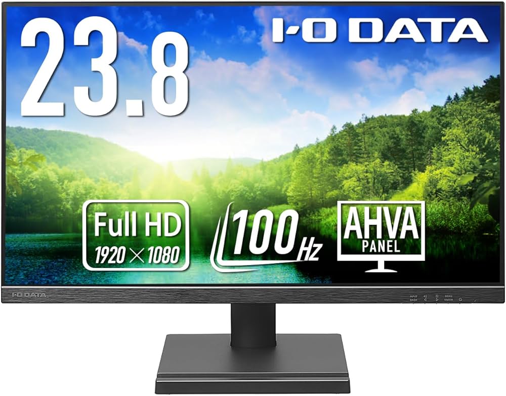 Amazon.co.jp: IODATA モニター 23.8インチ 100Hz AHVAパネル 非光沢
