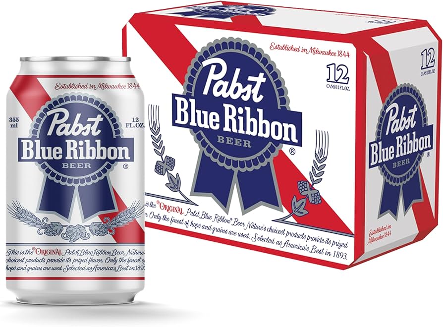Amazon.co.jp: Pabst Blue Ribbon Can [Lager Type America, 12.1 fl