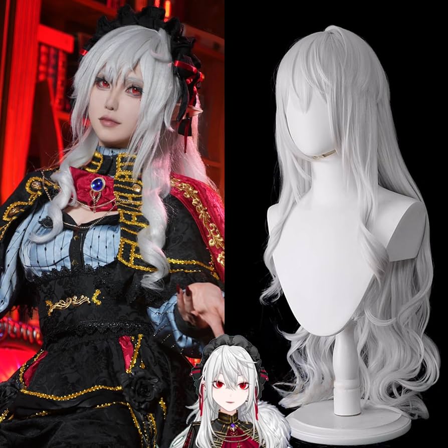 Amazon.co.jp: バーチャルYouTuber VTuber 葛葉 コスプレ ウィッグ 白